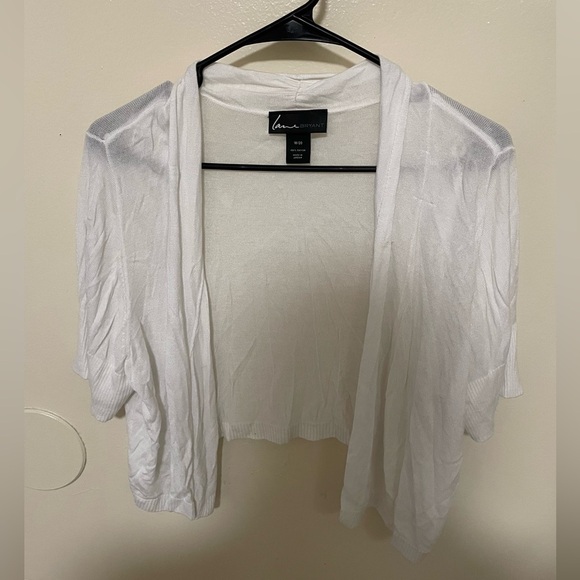 Lane Bryant Sweaters - ✨Lane Bryant White Sweater Shaw Size 18/20